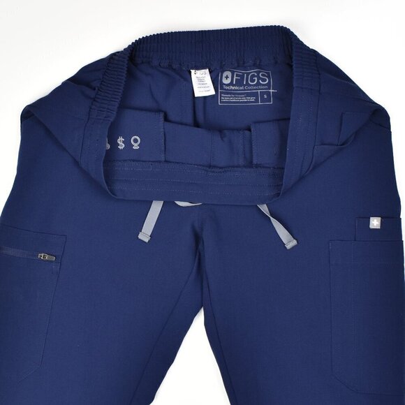 FIGS TW2000 Yola Skinny Scrub Pants Technical Collection Navy S - Picture 5 of 7